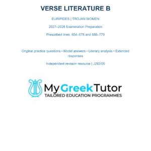 Verse Literature B – Euripides: Trojan Women (2027–2028)